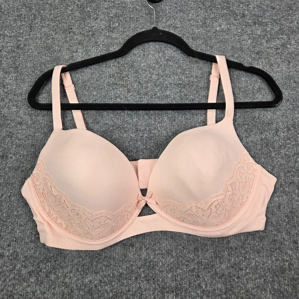 Victoria Secret Body by Victoria No Wire Bra Pink Lace 38D